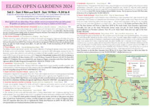 Elgin Open Gardens 2024 leaflet download