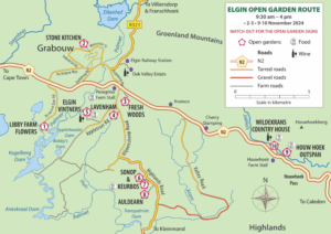 Elgin Open Gardens 2024 map download