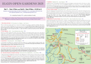 Elgin Open Gardens 2025 leaflet download