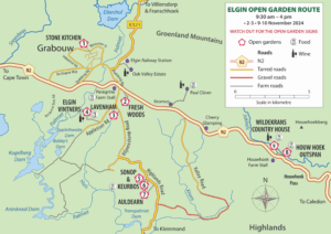 Elgin Open Gardens 2025 map download