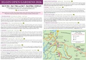 Elgin Open Gardens 2026 leaflet